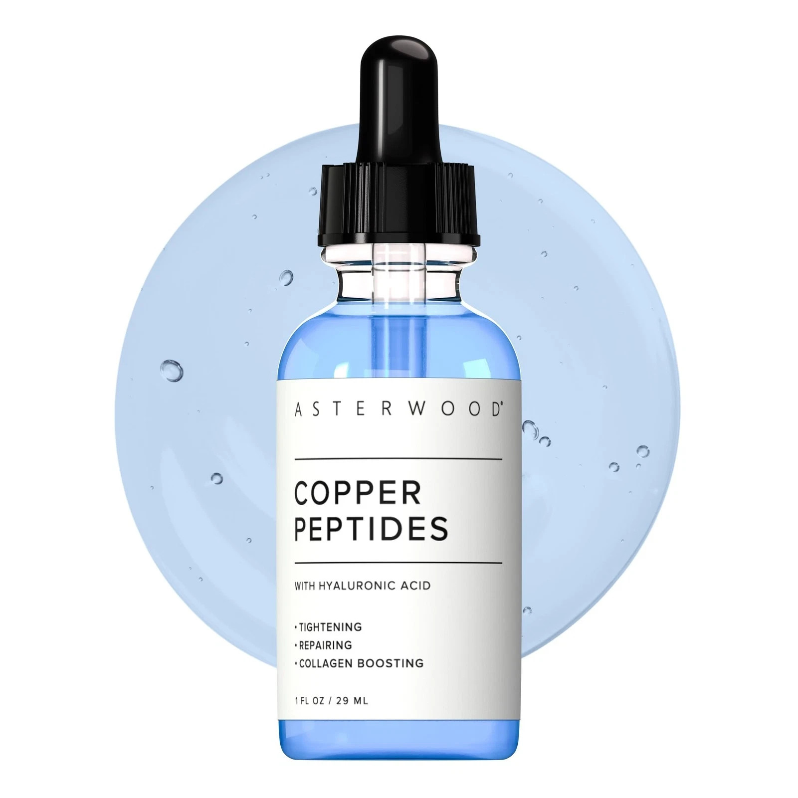Asterwood Copper Peptides Serum for Face with GHKCu Peptide and Hyaluronic A…
