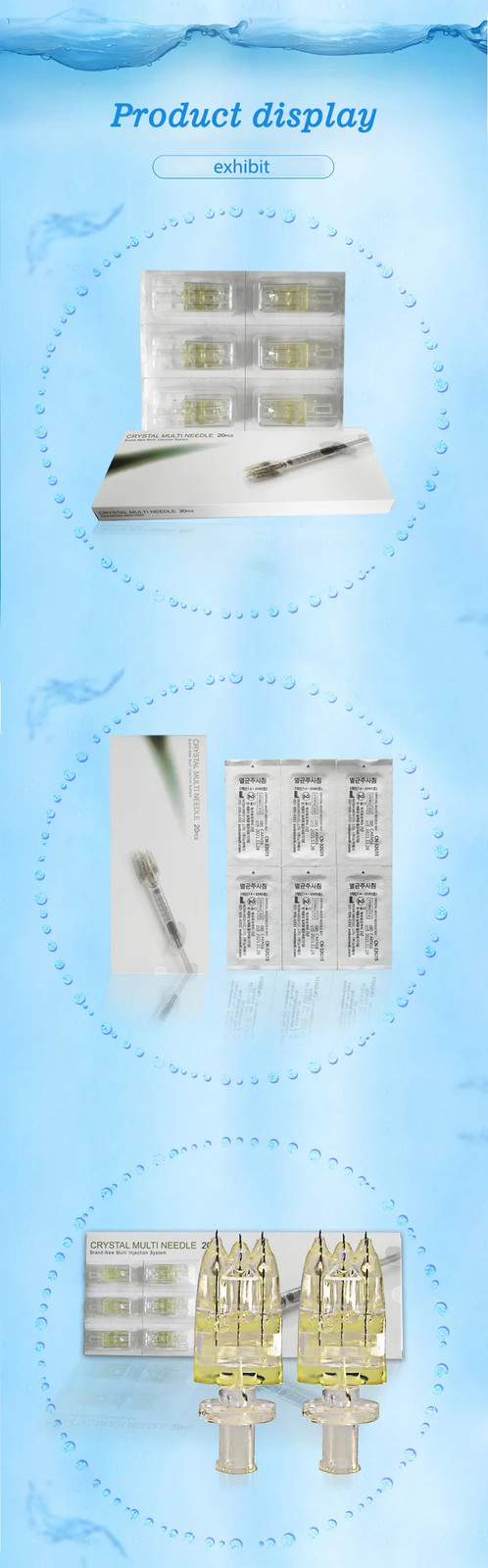 5-20Pcs 5 Pin Crystal Multi-Tip Replace Needle For Beauty Facial Skin Care Tool