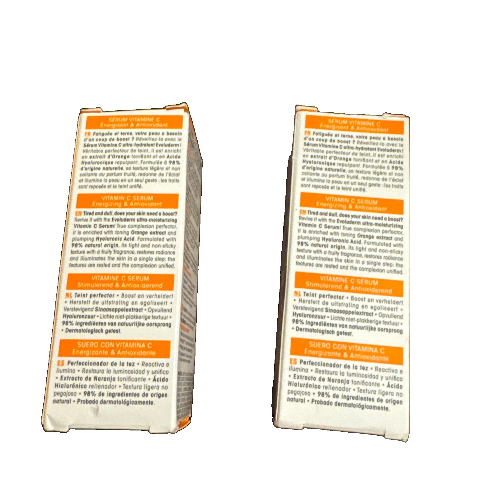 Evoluderm Vitamin C Serum Energizing & Antioxidant – 30 ml/1.05 fl oz Lot Of 2