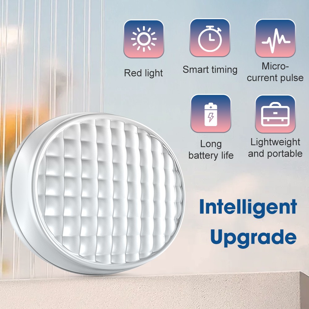 2 in 1 Eye Facial Massager Red Light Therapy Under-Eye Patches Beauty Device