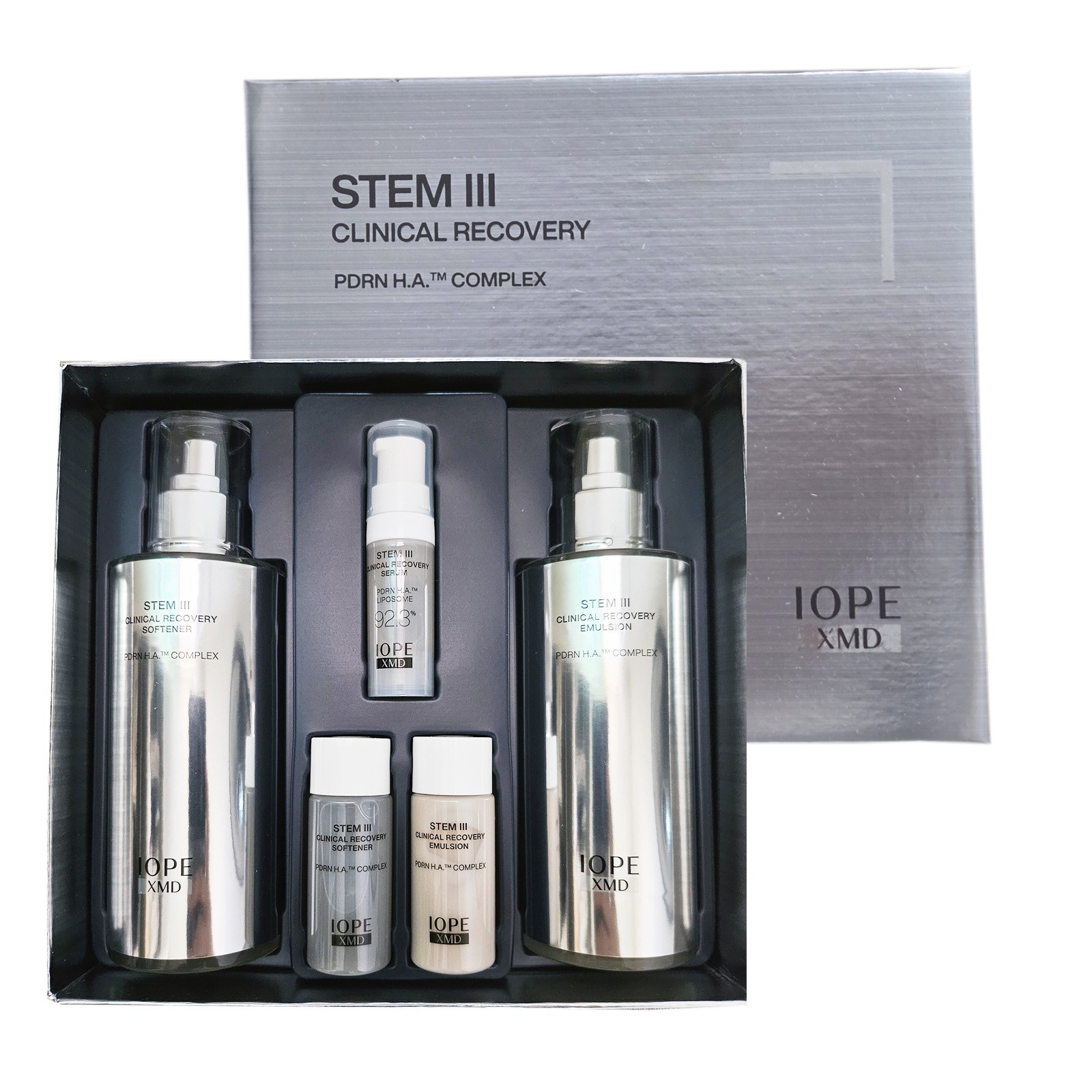 New IOPE XMD STEM3 Clinical Recovery Special Duo Set 130ml + 130ml + gift