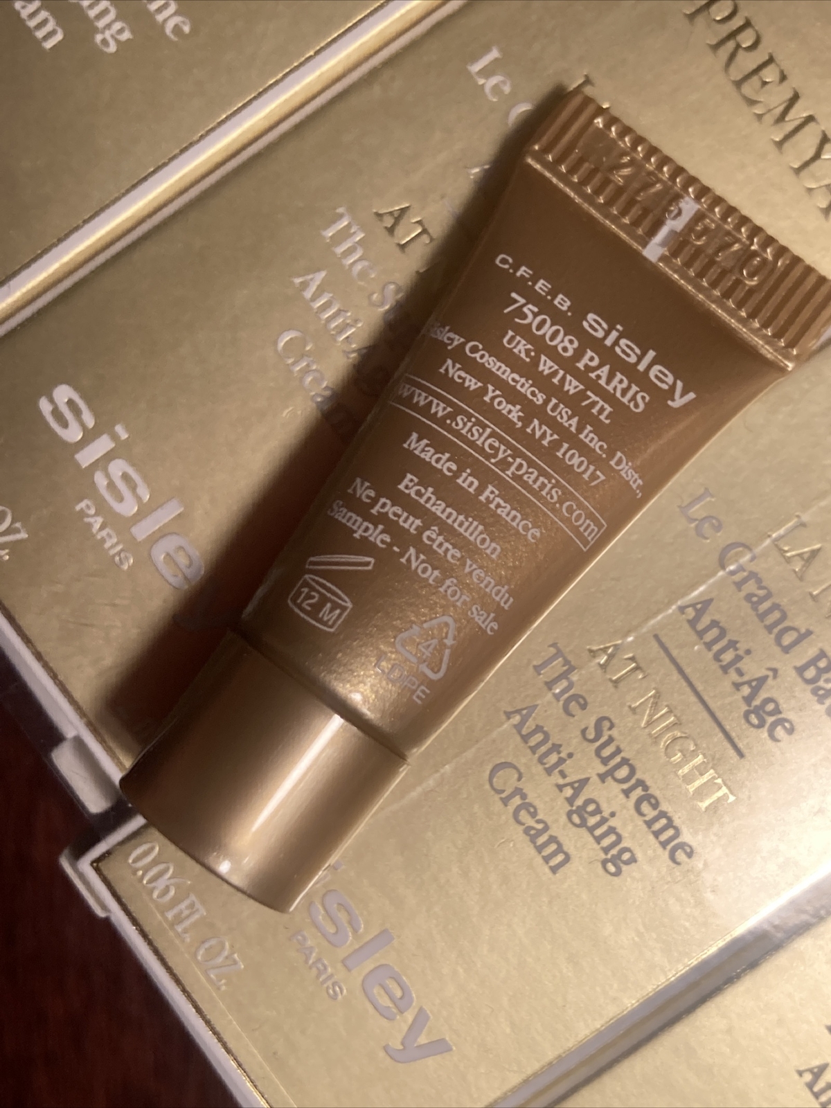 10 Sisley Supremya GRAND BAUME At Night The Anti-Aging Cream 2ml= 20ml NEW !