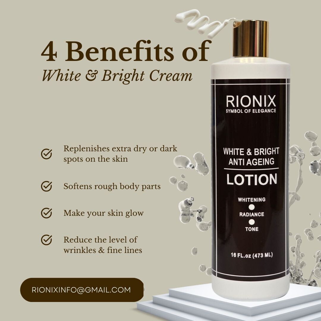 Rionix White & Bright Whitening Lotion 16oz
