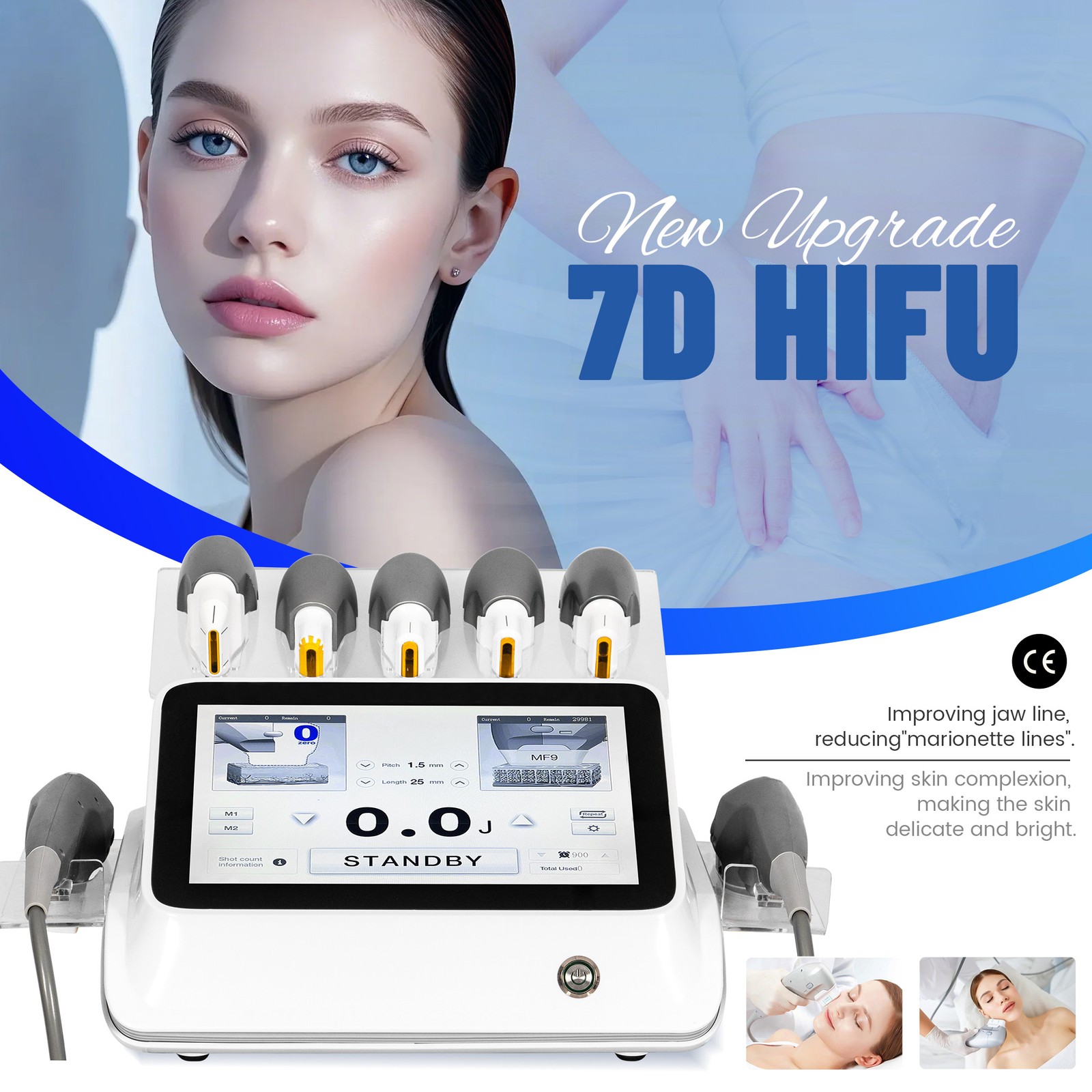 Professional 7D Beauty Machine for Facial Anti-Wrinkle Skin Body Firming Machine