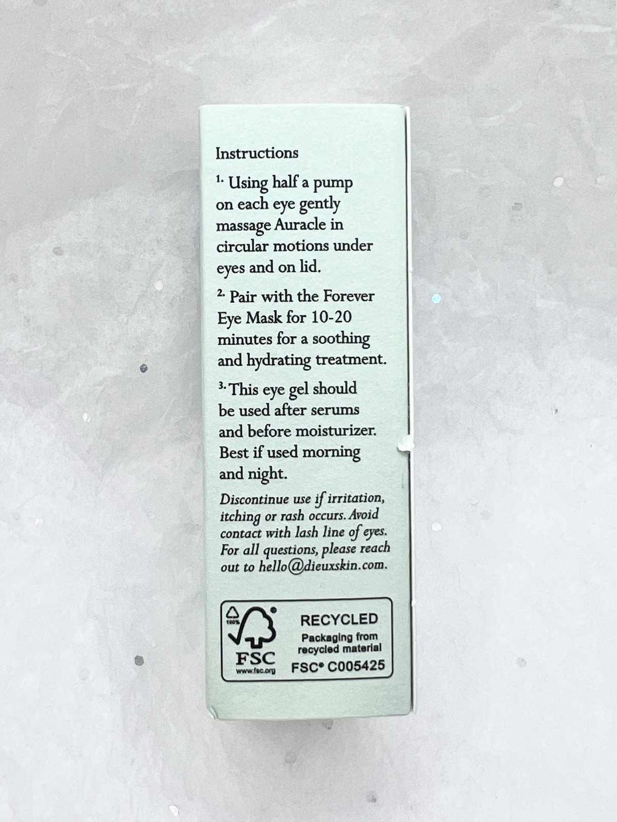 Dieux Auracle Reviving Eye Gel 3ml/.1oz Travel/Deluxe Sample Size