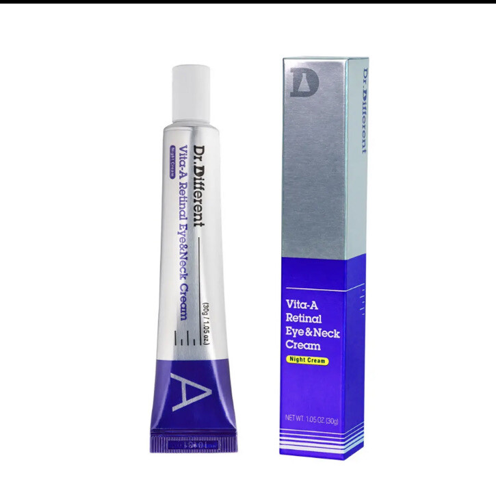 Dr. Different Vita-A Retinal Eye & Neck Night Cream 1.05 Fl Oz New In Box