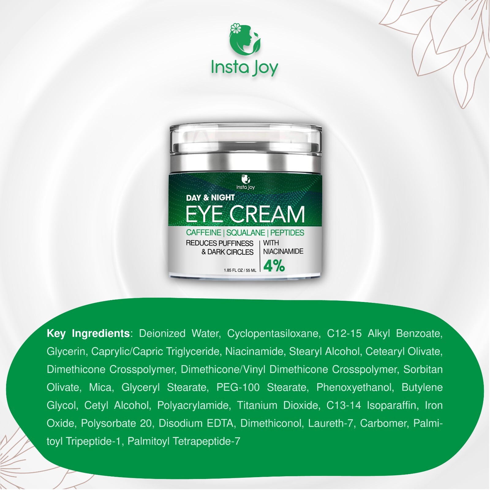 Eye Cream for Dark Circles & Puffiness, Day Night Bags Under Eyes Dark 16/12/25