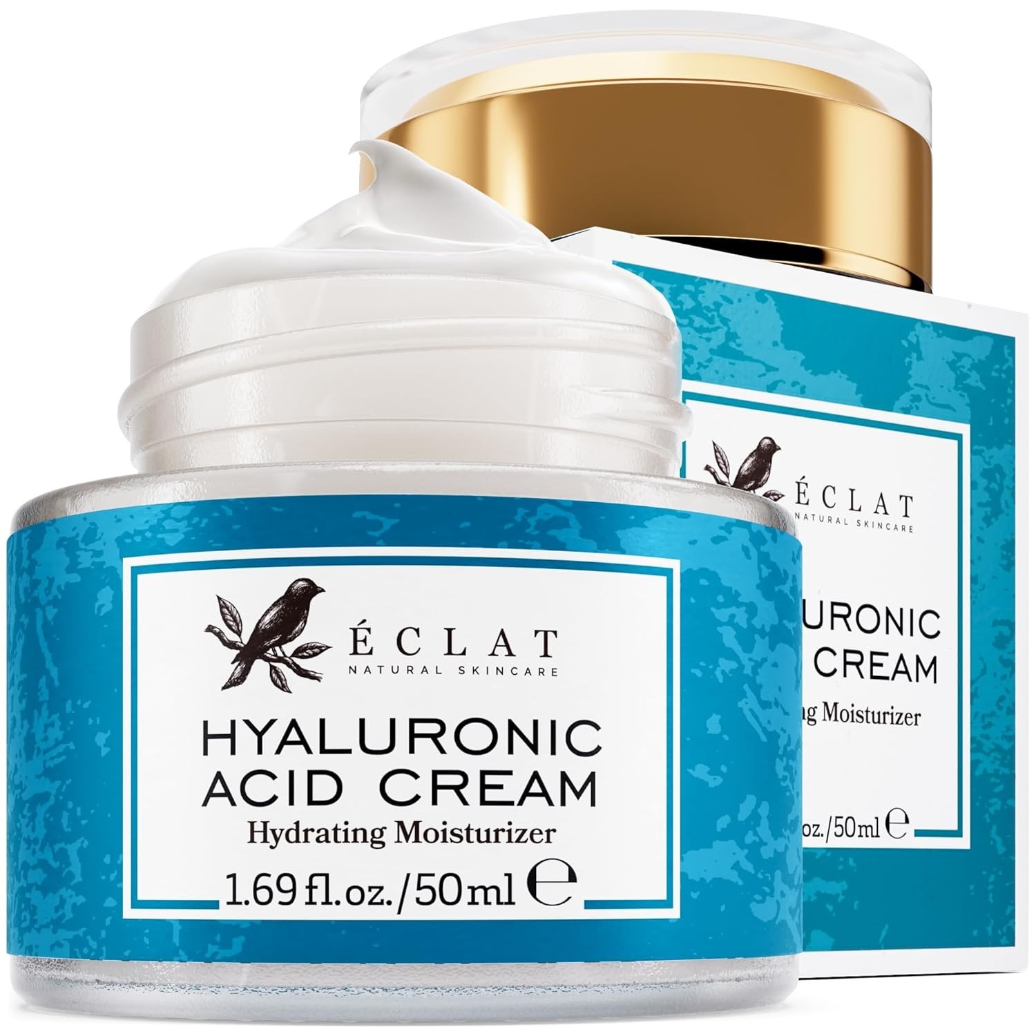 Hyaluronic Acid Face Cream – Ceramides & Vitamin B5 Moisturizer 50ml