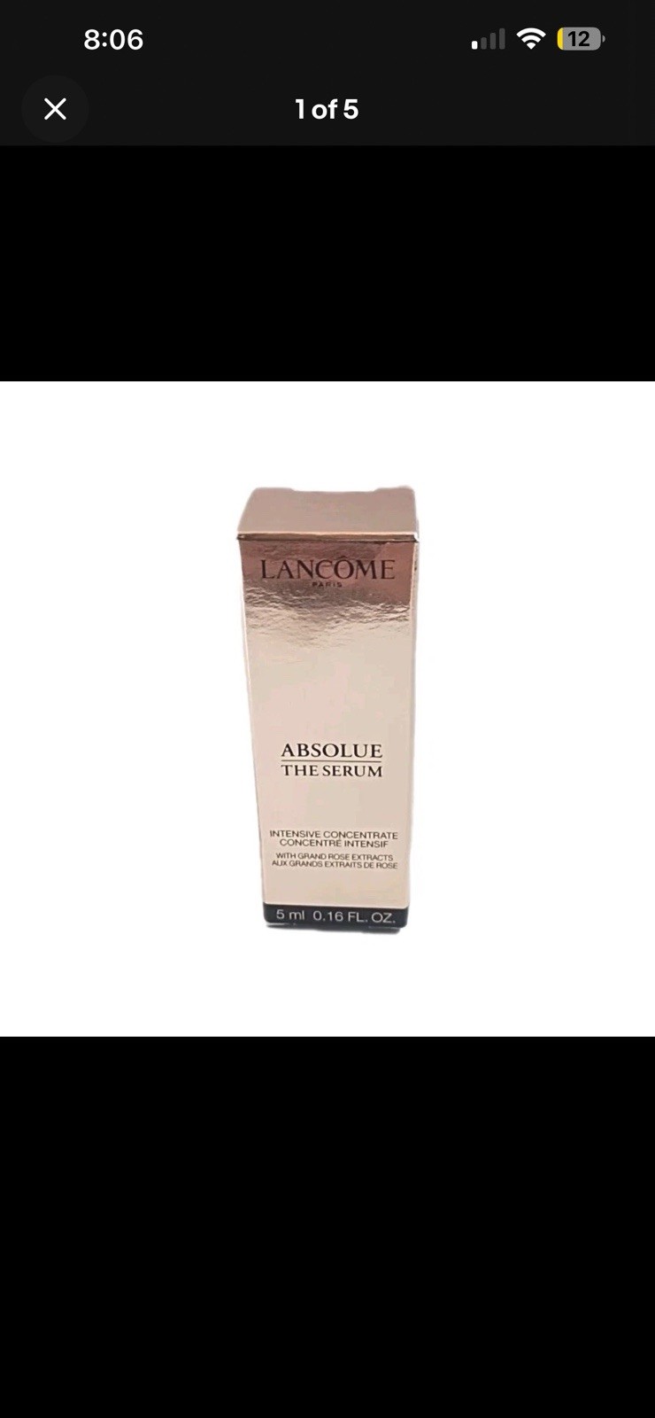LANCOME Absolute The Serum Cell Renewal & Skin Firming Sample Travel Size 5ml