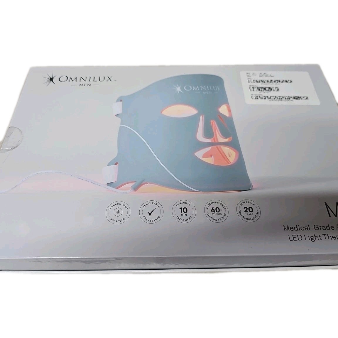 OPEN BOX Omnilux Men’s LED Red Light Therapy Mask