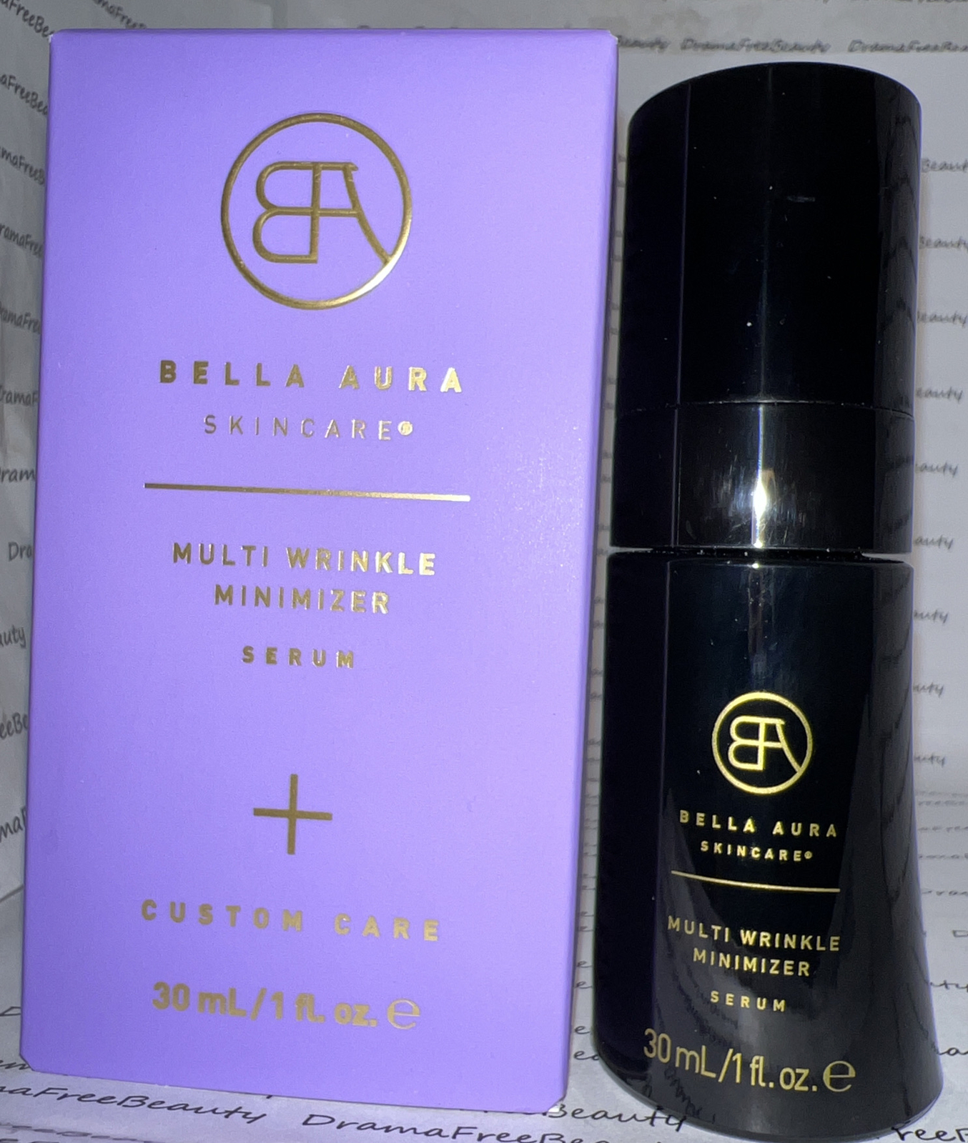 Bella Aura Skincare Custom Care Multi Wrinkle Minimizer Serum, $170 BNIB +Extras