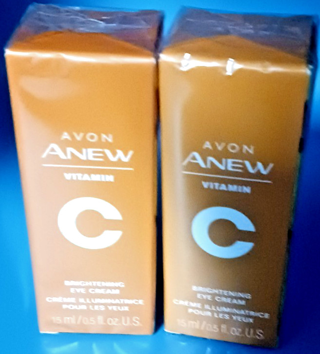 Lot Of 2 Avon Anew Vitamin C Brightening Eye Cream, 0.5 fl. oz.,