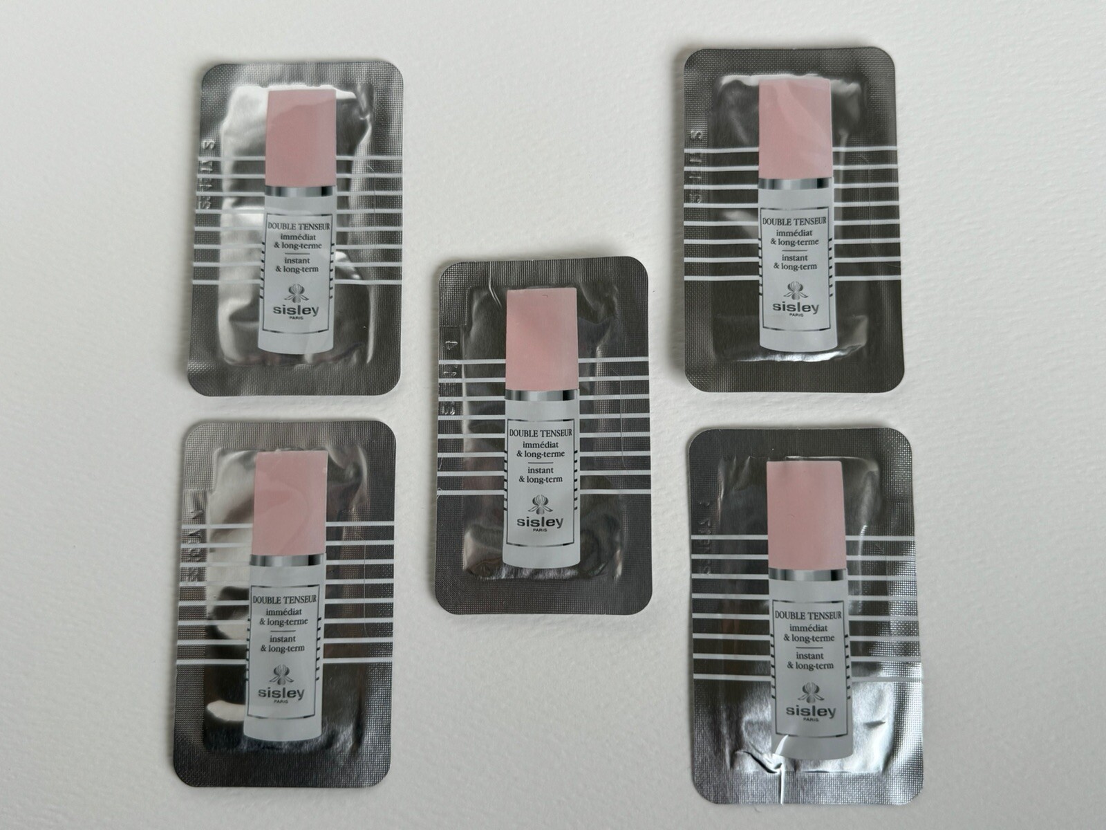 Sisley DOUBLE TENSEUR Instant and Long-Term Gel 0.05 fl oz/1.5 ml X 5 PACKS SET