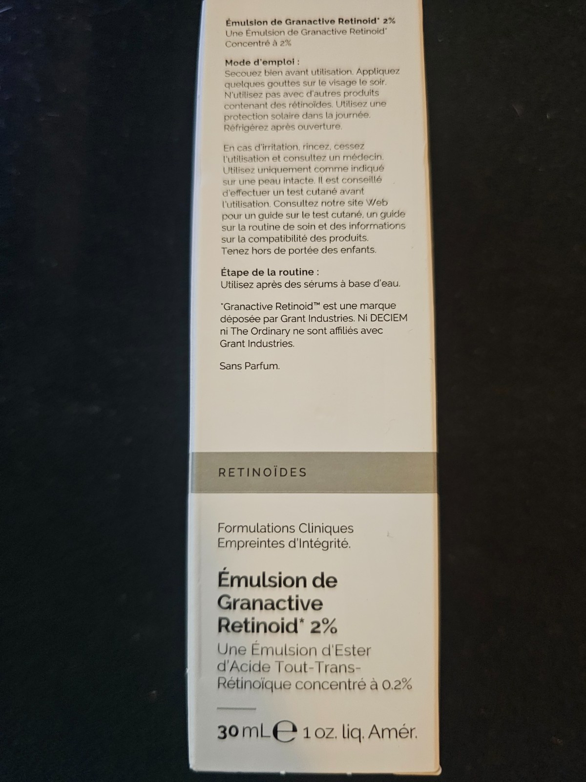 Lot of 3 The Ordinary Granactive Retinoid 2% Emulsion 1oz/30ml (NEW) Box Damaged
