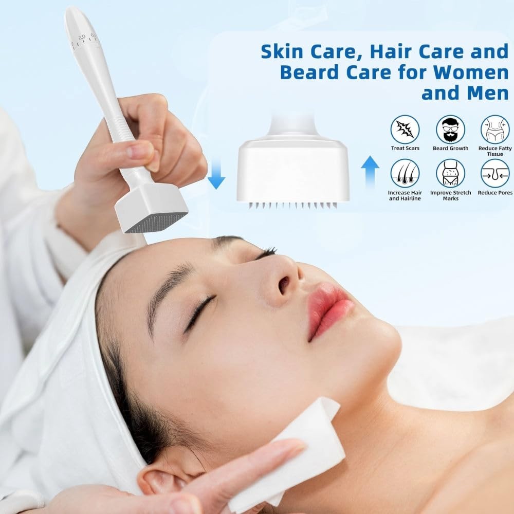 Derma Stamp Adjustable Micro Needle Derma Roller 0.25 mm for Beard Growth Face