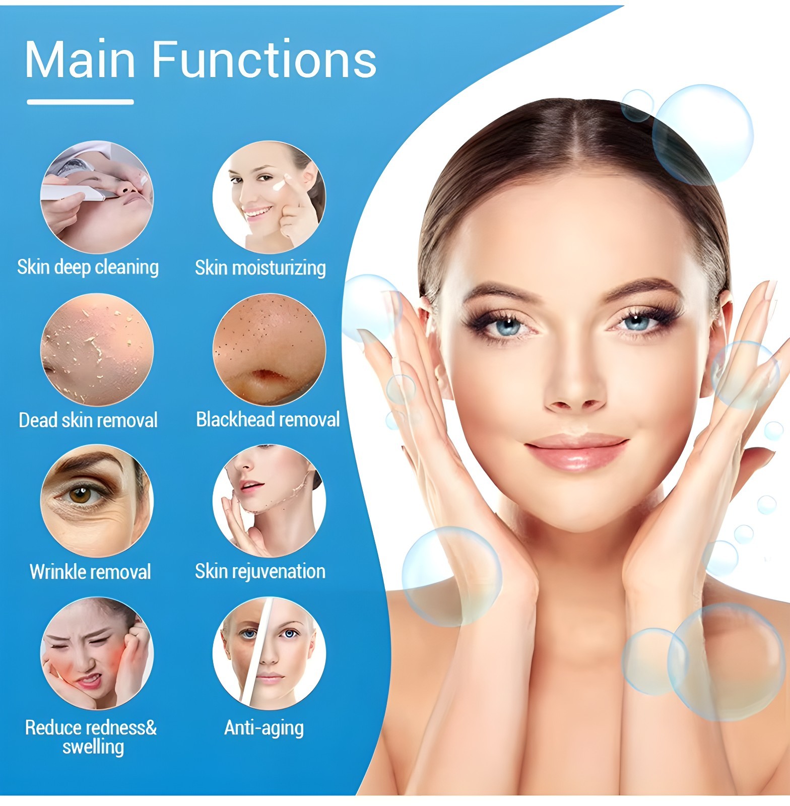 14in1 Hydra Spa Facial Beauty Machine Hydro Dermabrasion Face Skin Cleaning Face