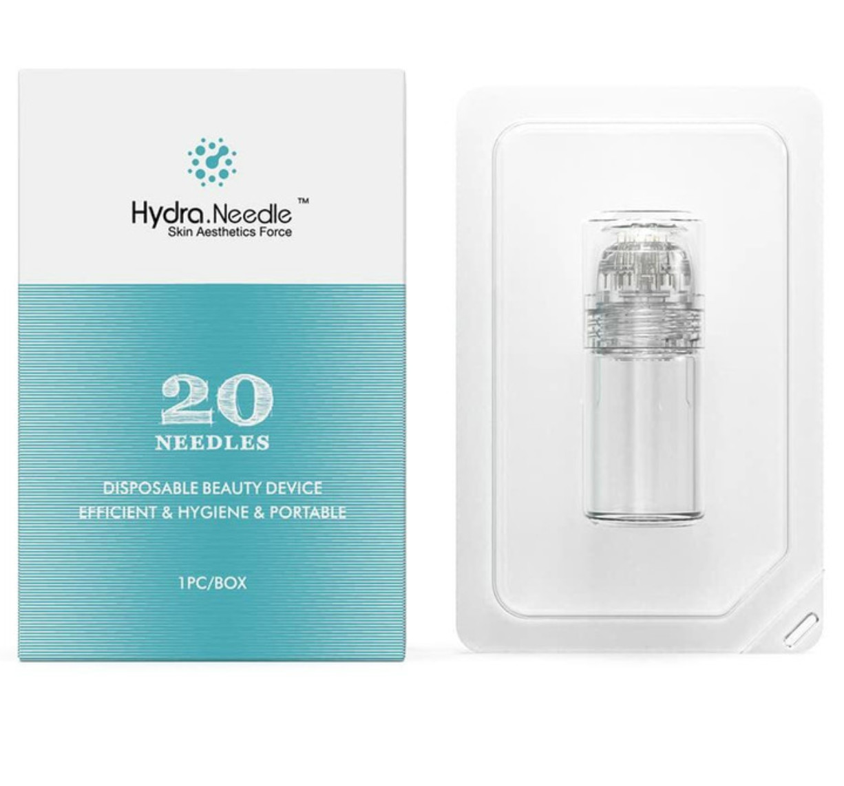 Hydra Needle HN20 Derma Stamp Titanium 20 Pins At-Home Microneedling 0.25mm