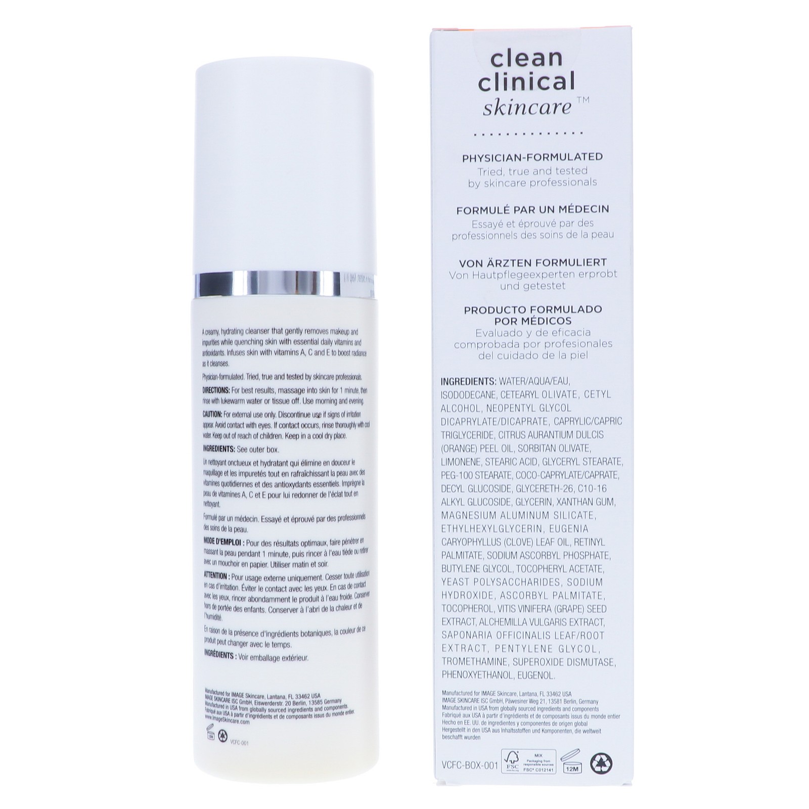 IMAGE SKINCARE VITAL C HYDRATING FACIAL CLEANSER 6 OZ ~ CODE 5294B ~ NEW