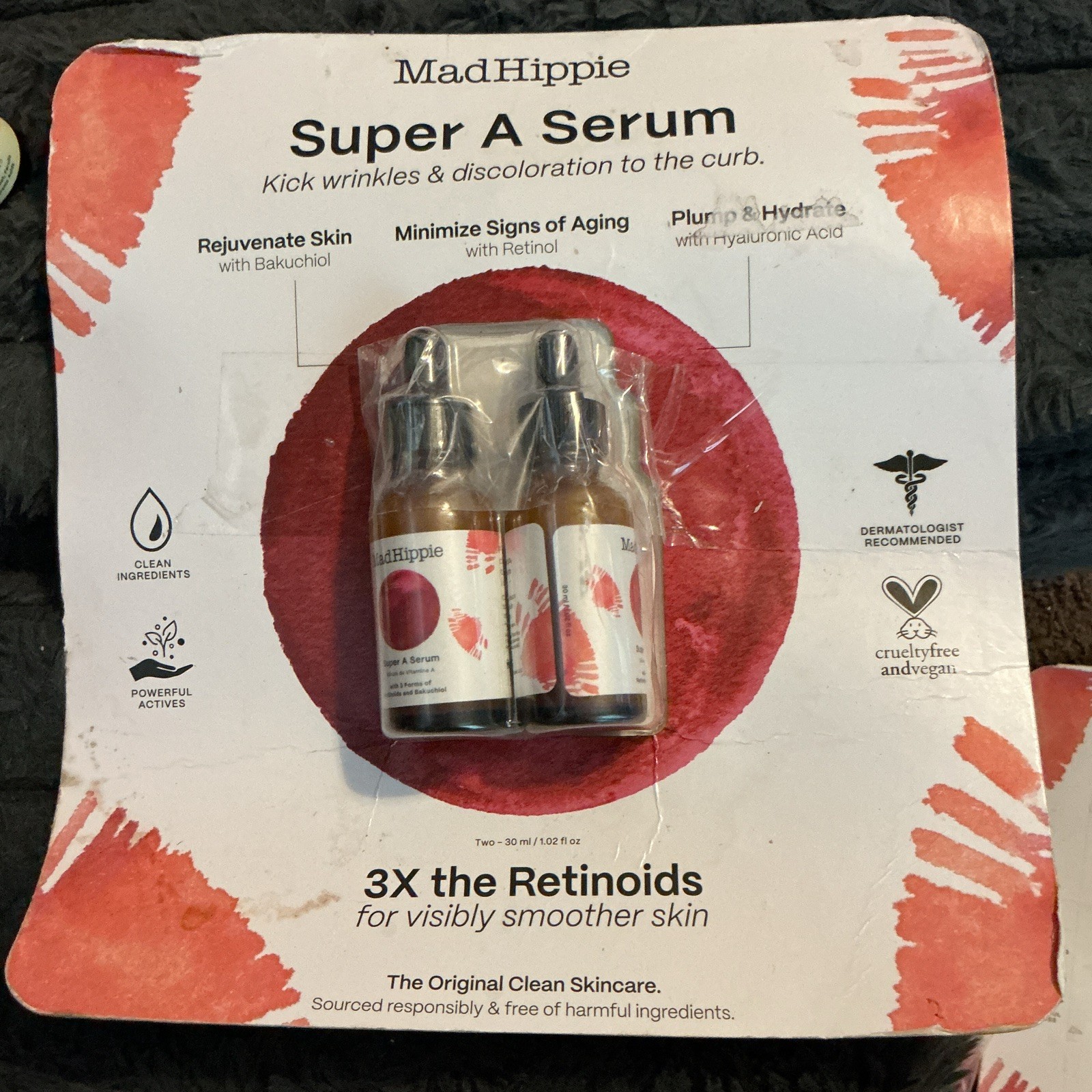 Mad Hippie Super A Serum 2 x 30 ml Bakuchiol Retinol Vegan Cruelty-Free