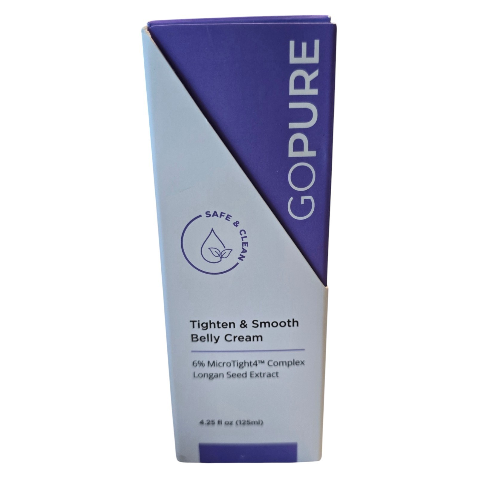 Go Pure Tighten And Smooth Belly Cream New 4.25 oz.