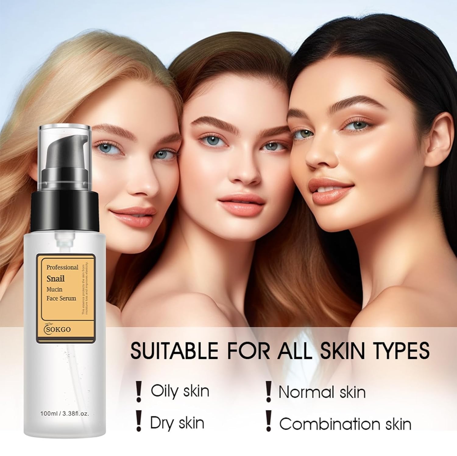 Revitalizing Snail Mucin Serum: Antioxidant & Collagen Boost for All Skin Types