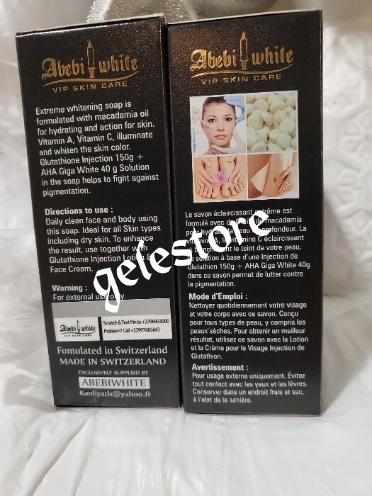 4pcs. Abebi-white GlutaBlack Snow White Body Lotio Set. effective 👌