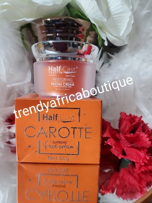 Half- C Carotte Supreme Facial Cream. Natural & Organic Fast Repair 50gx 1
