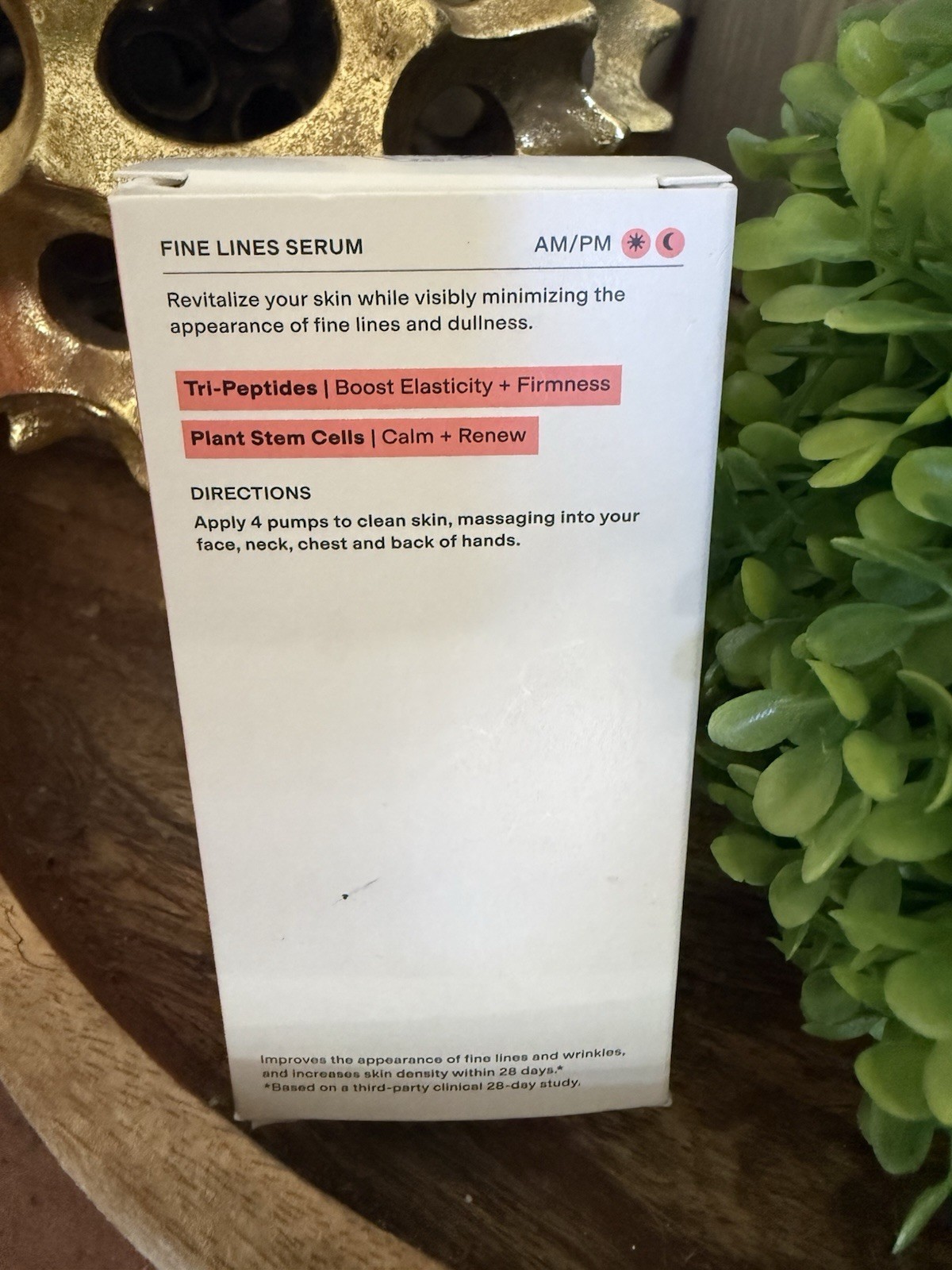 CLEARSTEM Bounceback Fine Lines + Radiance Serum 1.35oz 40mL NIB Peptide