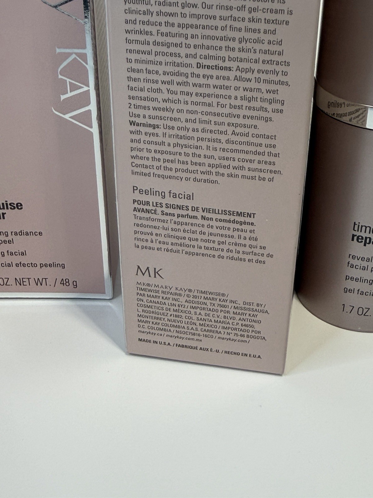 Lot of 5 NEW Mary Kay Timewise Repair Revealing Radiance Facial Peel 1.7 oz