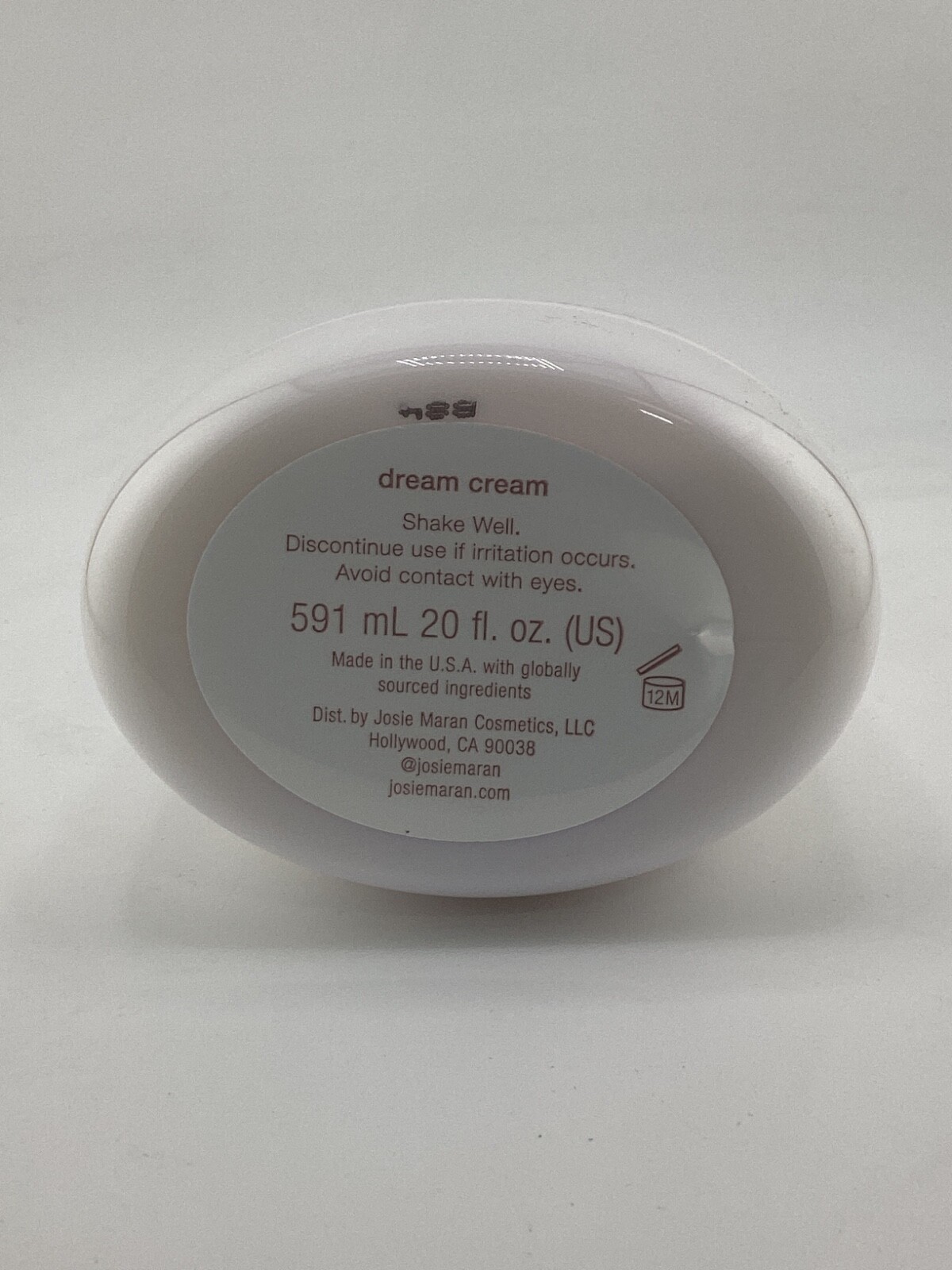 JOSIE MARAN Argan Milk Intensive Hydrating Body Renewal Serum 20 oz Dream Cream