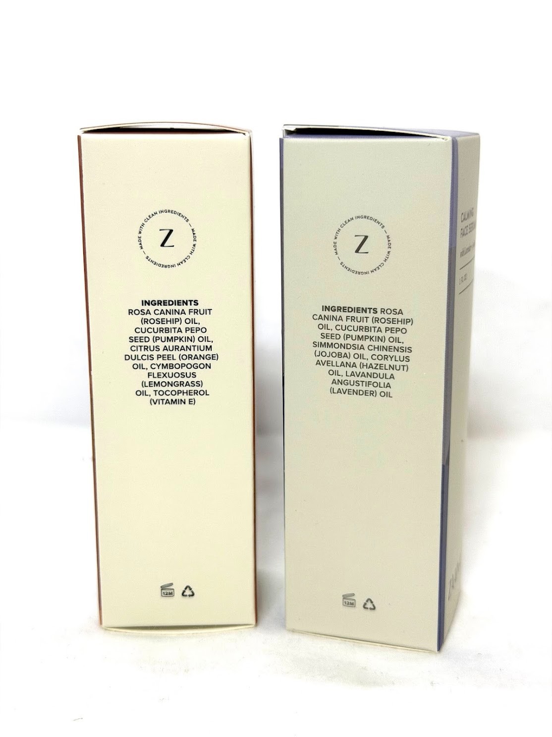 Zaaina Extra Glow Face Serum + Calming Face Serum 1 Oz Each Bundle, Sealed