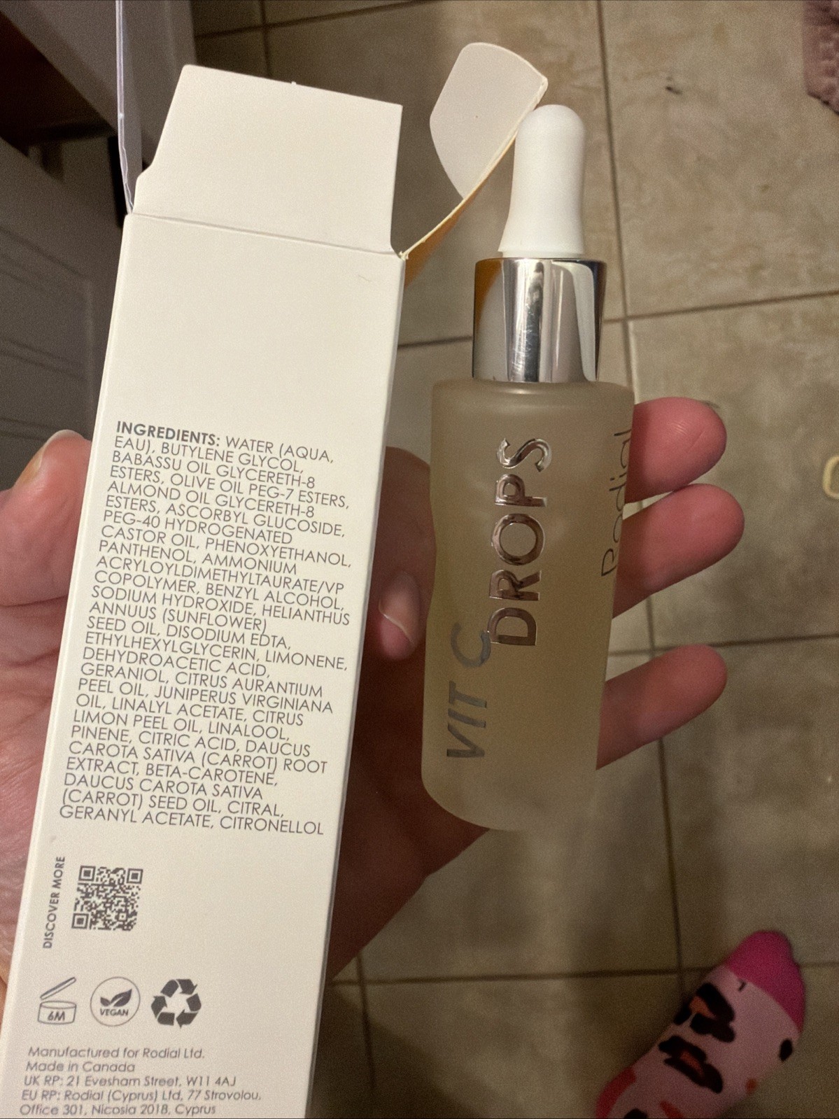 Rodial Vit C Drops 30ml/1fl.oz. Full Size EXP 01/2029