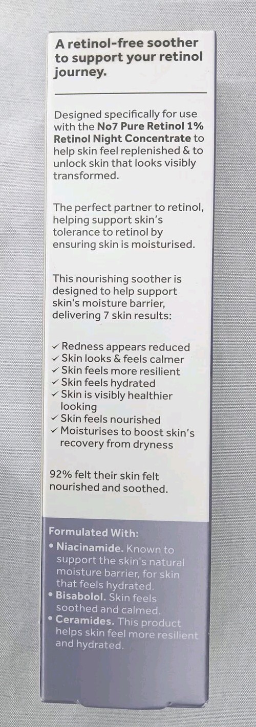 Two No7 Pure Retinol Post Retinol Soothers Fragrance-Free 1.69 fl oz