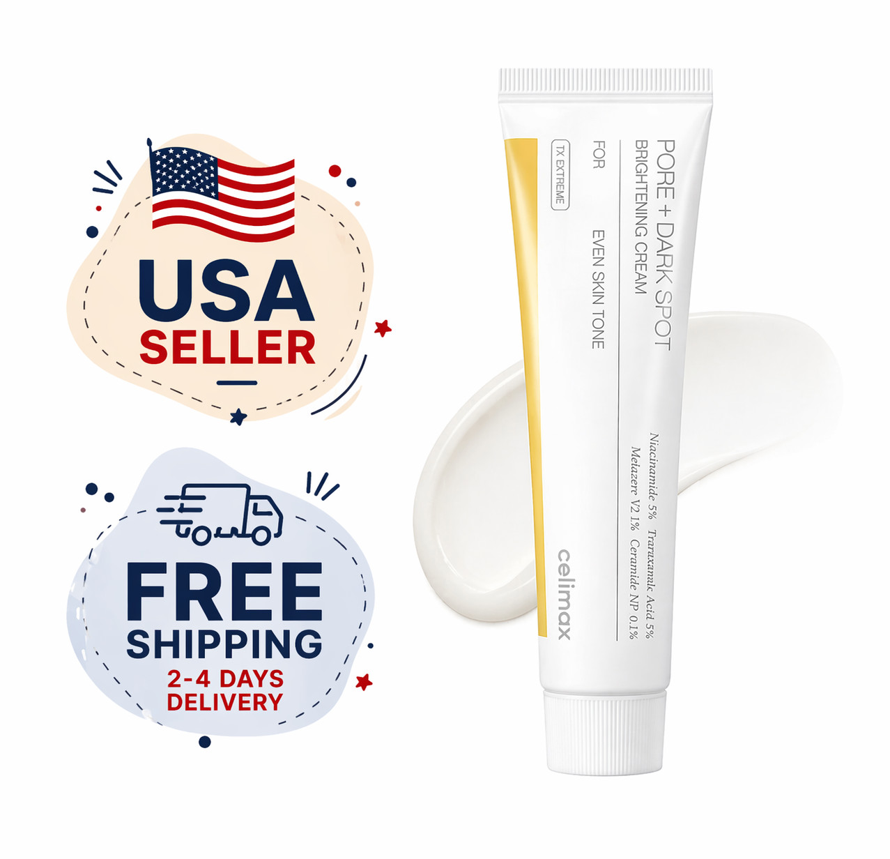 Celimax Pore + Dark Spot Brightening Cream 35ml | Niacinamide | Tranexamic Acid