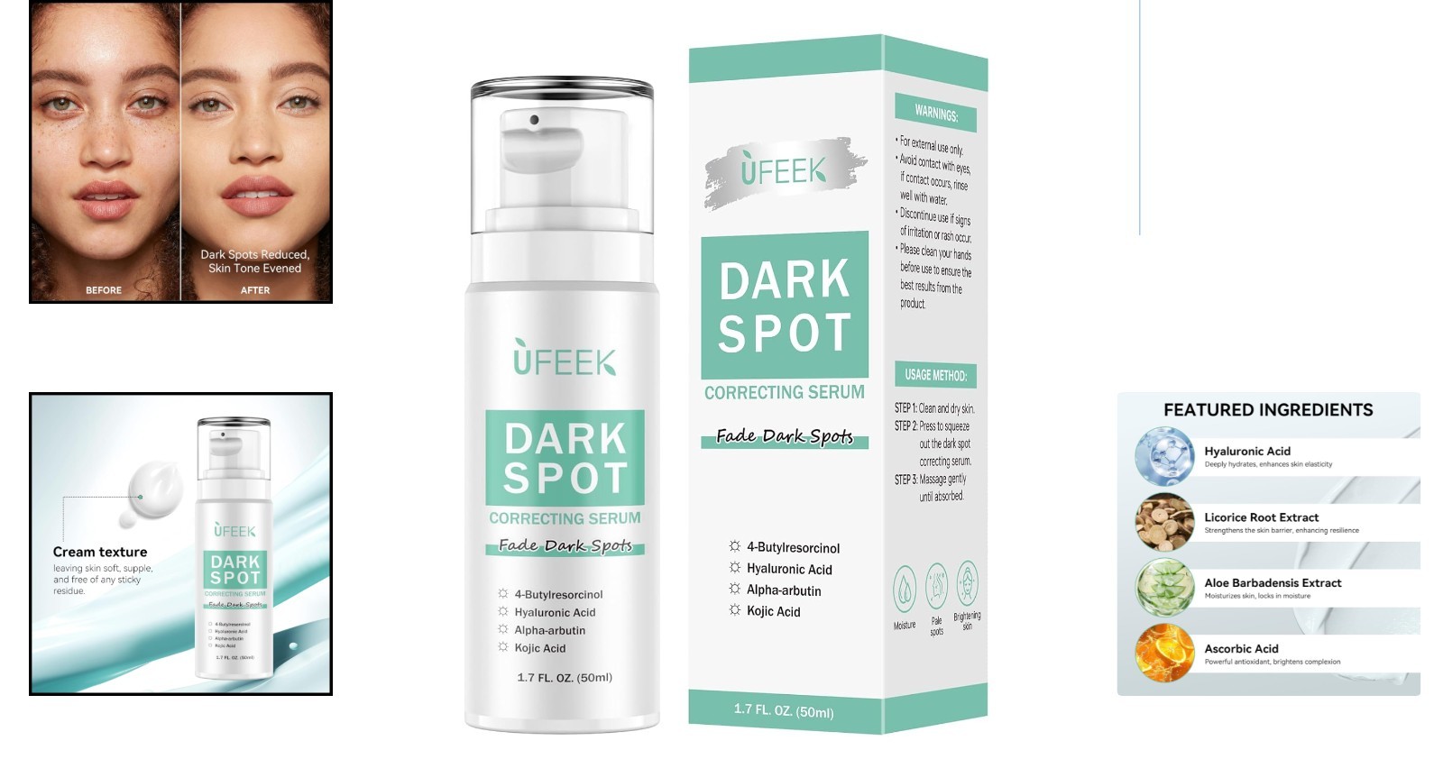 Daily Dark Spot Corrector Serum – 1.7 Fl Oz for Men & Women, Gentle Formula
