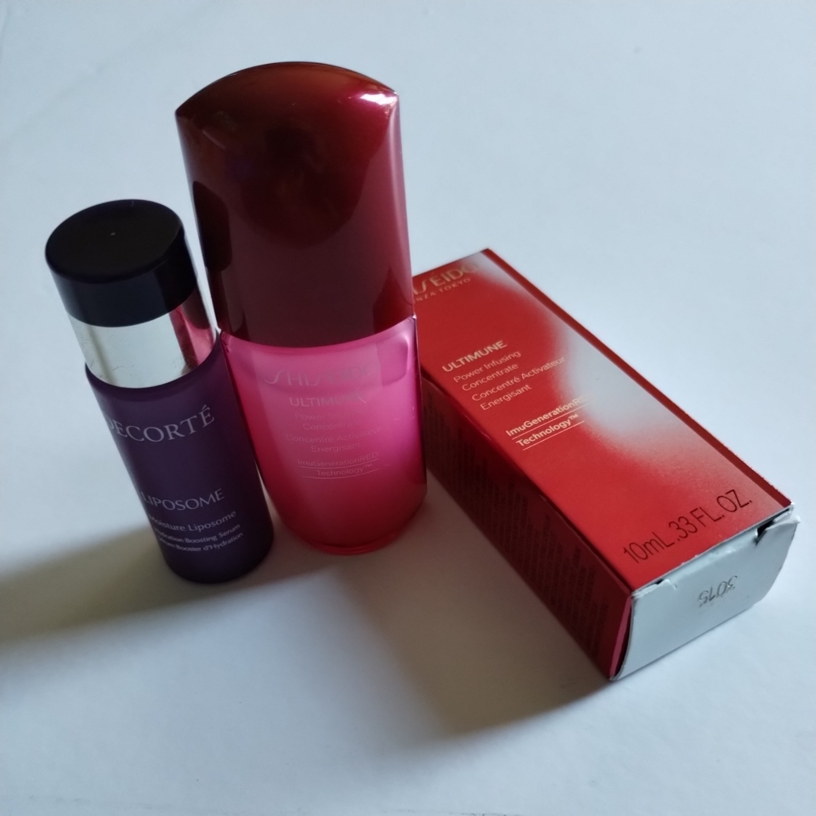 Shiseido Ultimune Power Infusing Serum, .33 oz + Decorte Liposome Serum .3 oz
