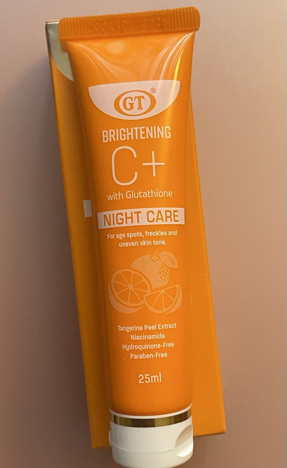 5Pcs. GT BRITENING C+ W/ Glutathione Night Cream.25ml. Each. Expiration 10/2026