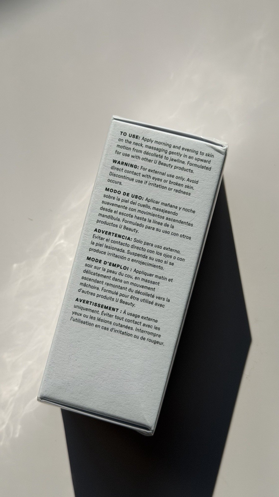U Beauty The Sculpt Neck + Decollete Concentrate, HA Hexapeptide, 15 mL