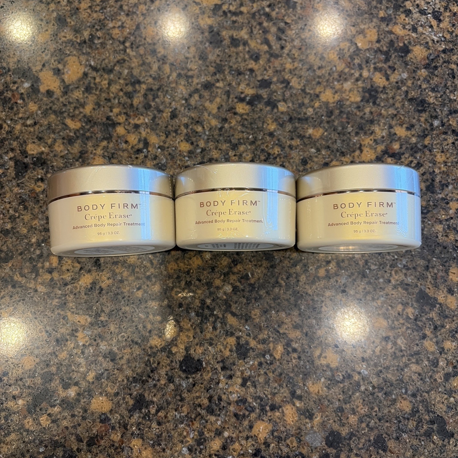 (3) Body Firm Crepe Erase Body Repair Treatment 95g 3.3 oz Fragrance Free New