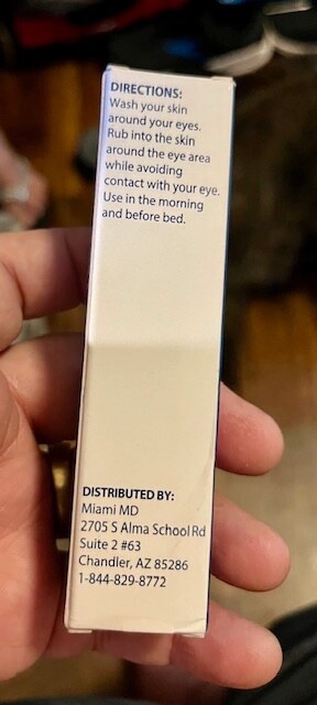 MiamiMD (Miami MD) – Intensive Eye Repair Anti-Aging Serum (0.5oz) – NIB!