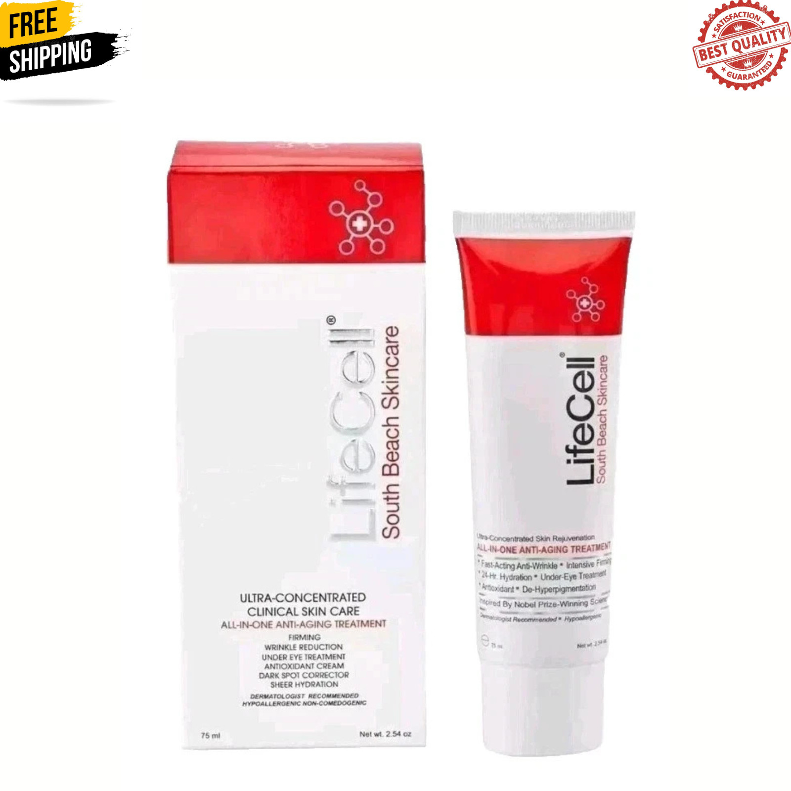 South Beach All-In-One Anti-Aging Treatment, 2.54oz – Firming & Hydrating Care