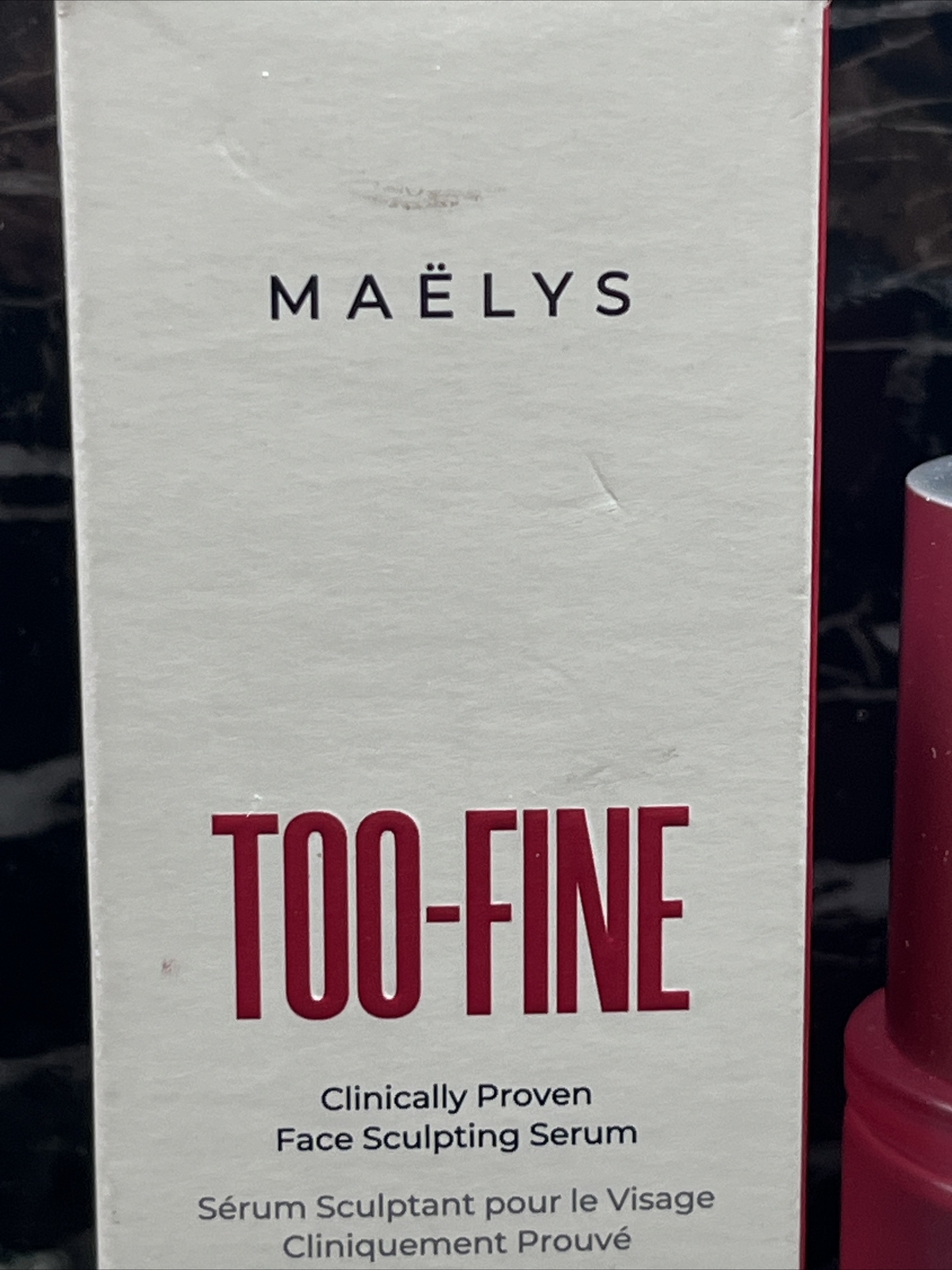 Maelys TOO-FINE Clinically Proven Face Sculpting Serum 0.5 Fl. Oz. NEW