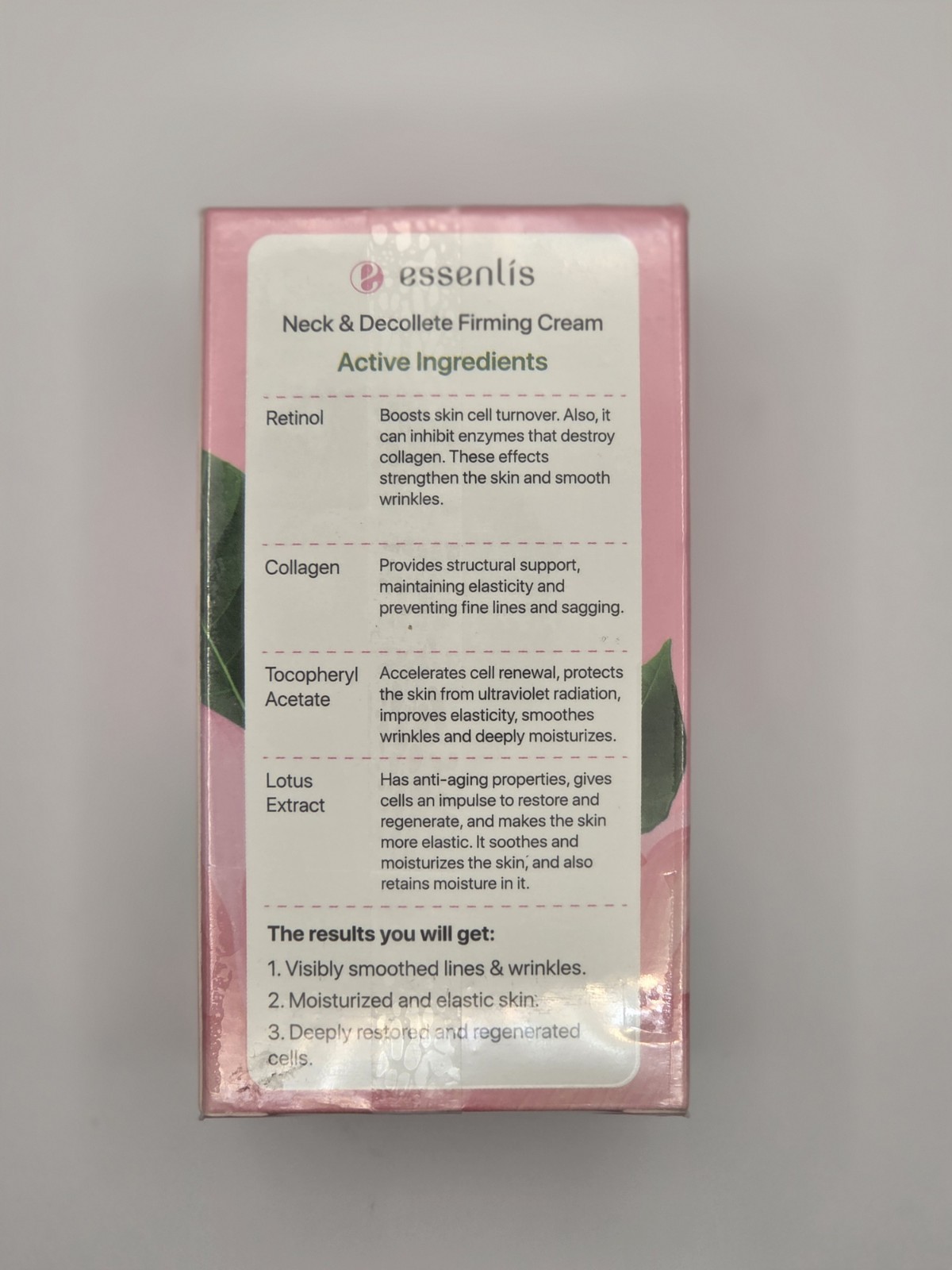 essenlis Neck & Decollete Firming Cream Anti-Wrinkle Retinol Collagen 1.7oz
