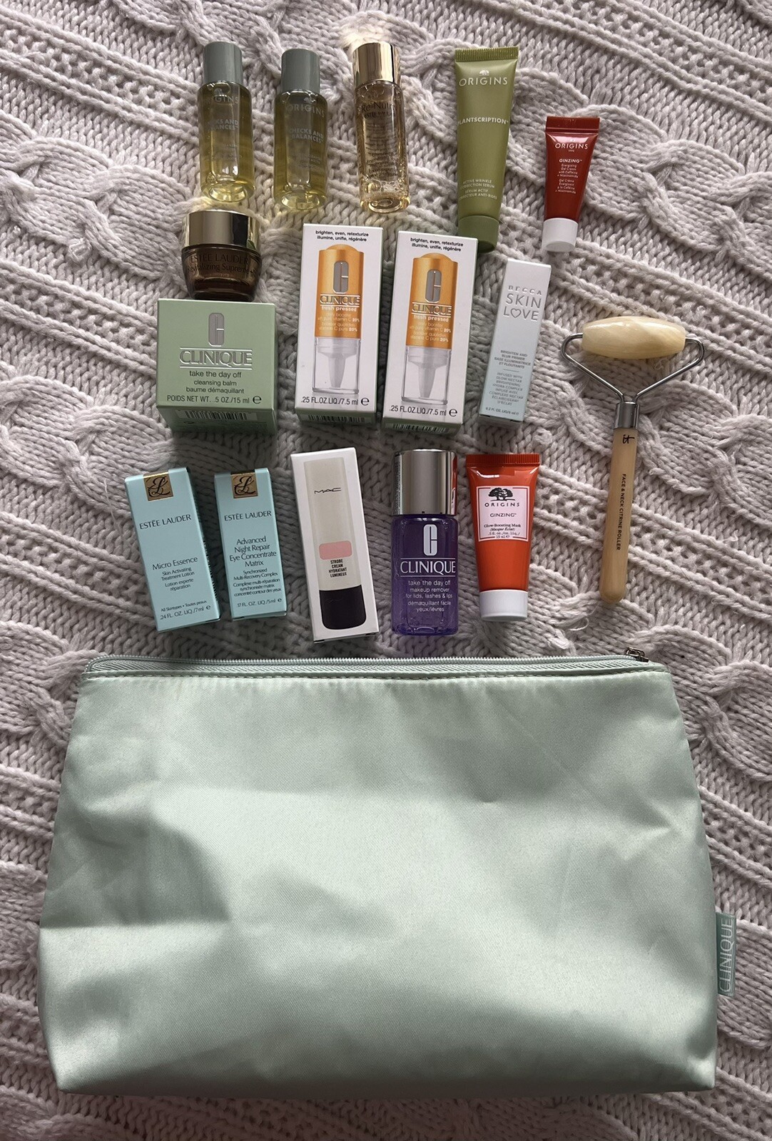 Lot Of 17 ESTEE LAUDER Re Nutriv Origins Clinique Becca Roller Samples