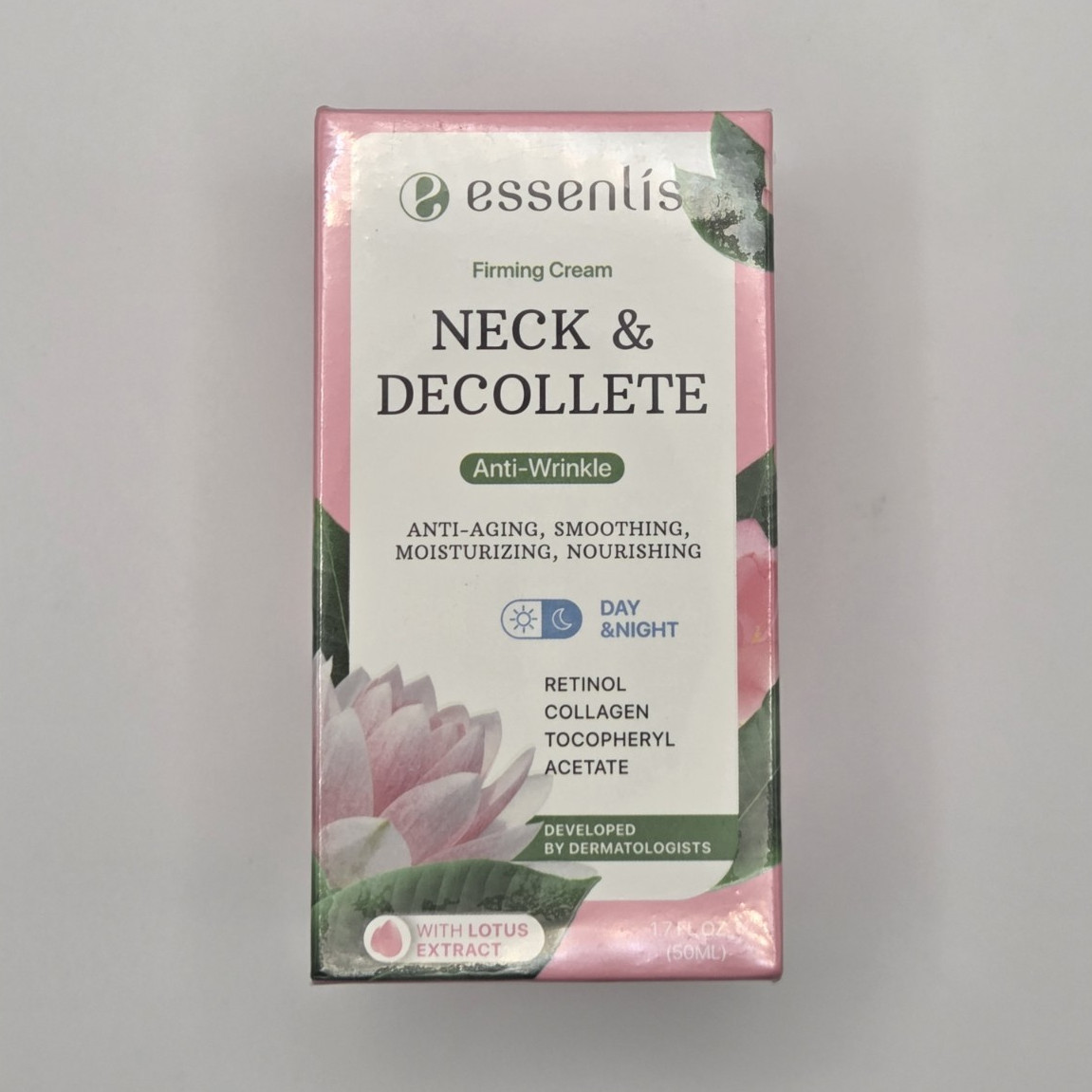 essenlis Neck & Decollete Firming Cream Anti-Wrinkle Retinol Collagen 1.7oz