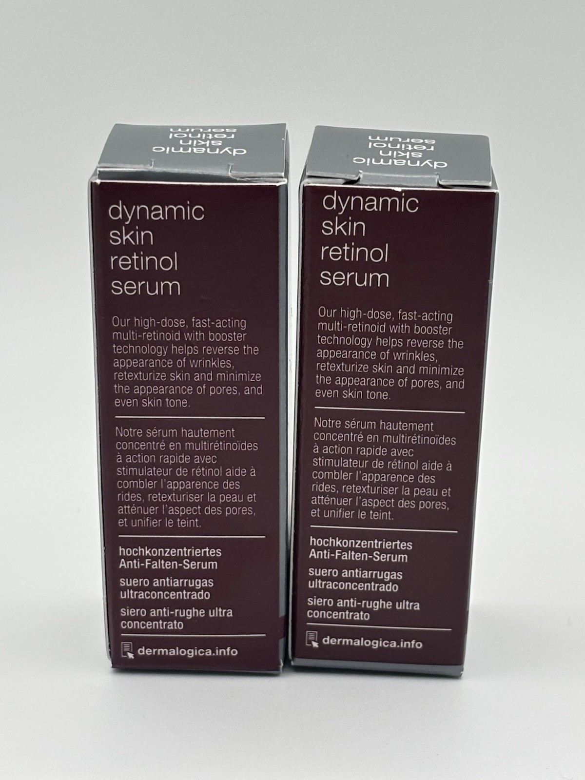 NEW 2X Dermalogica Dynamic Skin Retinol Serum Travel Size MINIs 3ml/0.1oz Each