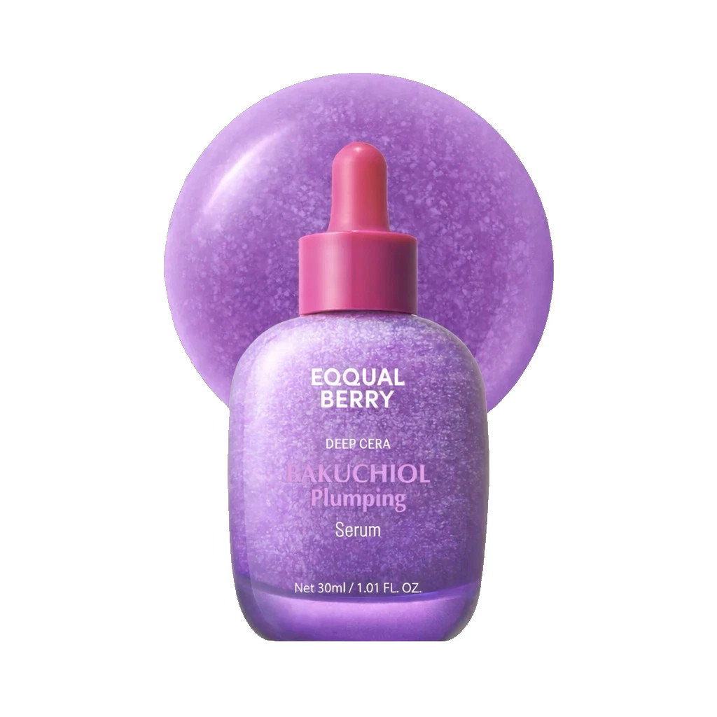 EQQUALBERRY Bakuchiol Vitamin Serum 30ml Plumping Brightening Face Care Serum