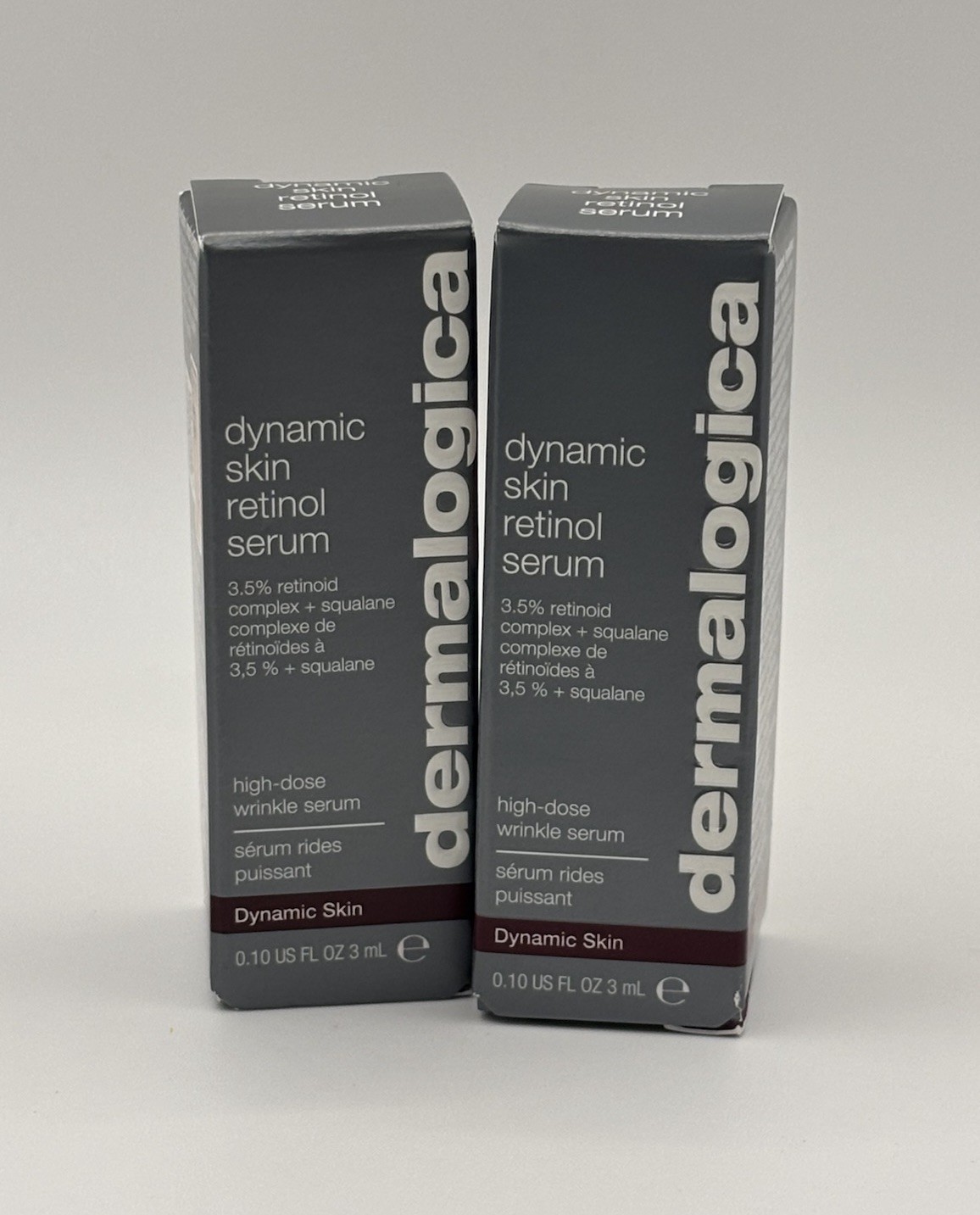 NEW 2X Dermalogica Dynamic Skin Retinol Serum Travel Size MINIs 3ml/0.1oz Each