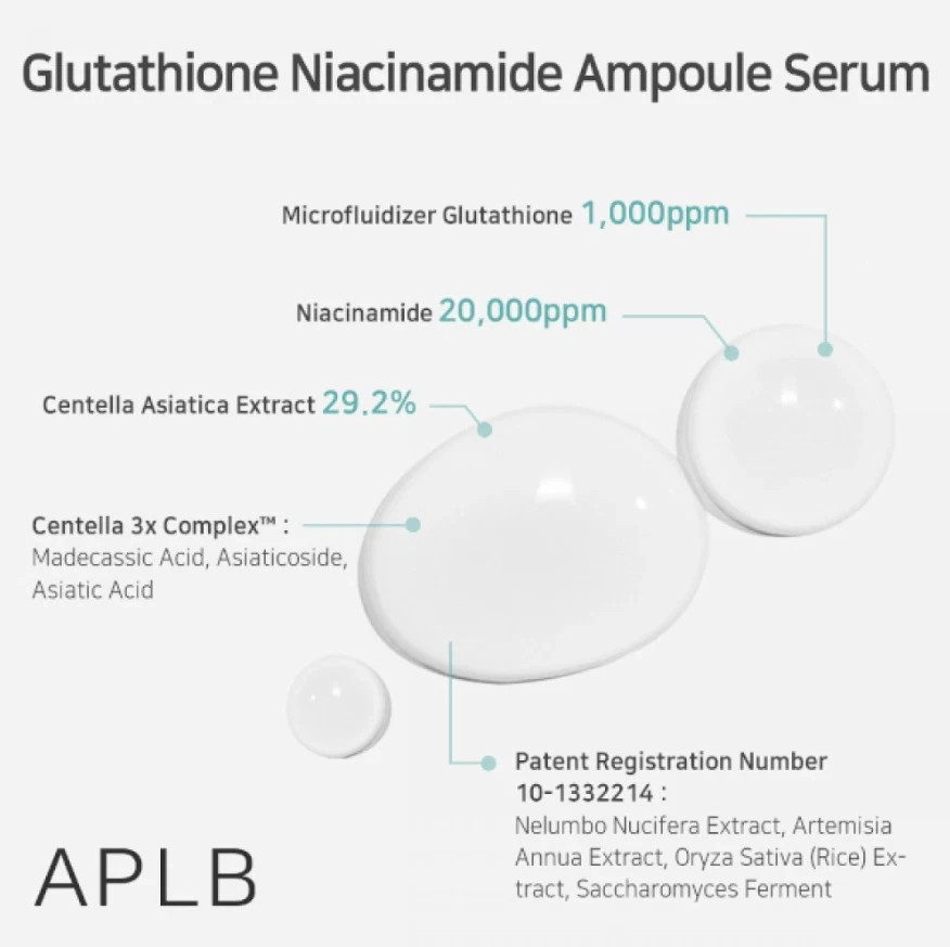 APLB Tranexamic Acid Niacinamide Serum 40ml Brightening Melasma, Dark Sun Spots