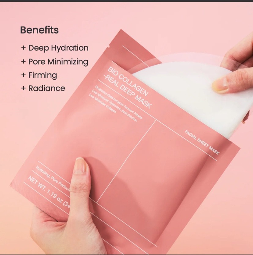 Biodance Bio-Collagen Real Deep Mask 4-Pack Hydrating Korean Skincare NEW